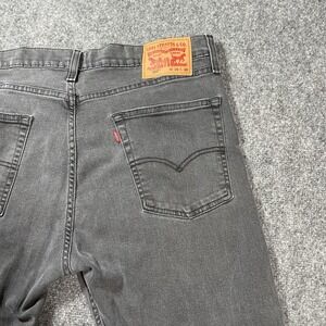 Levi's Men's 513 Straight Leg 36x30* Flex Fit Washed Black Denim‎ Jeans